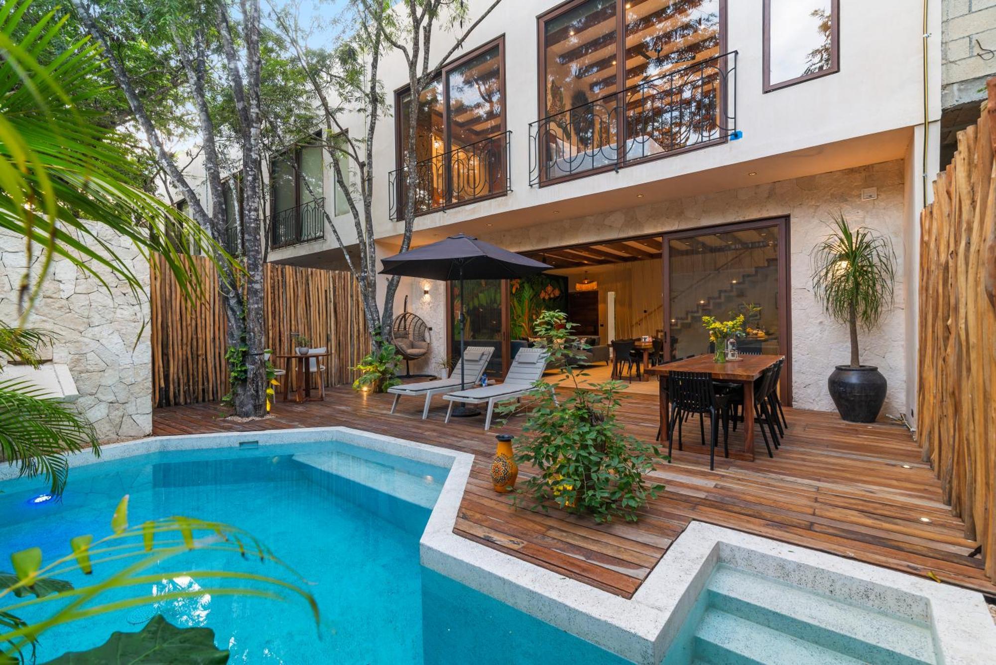 El Rey Loro - Lux 4 Bed Villa @Bluedeertulum Eksteriør billede