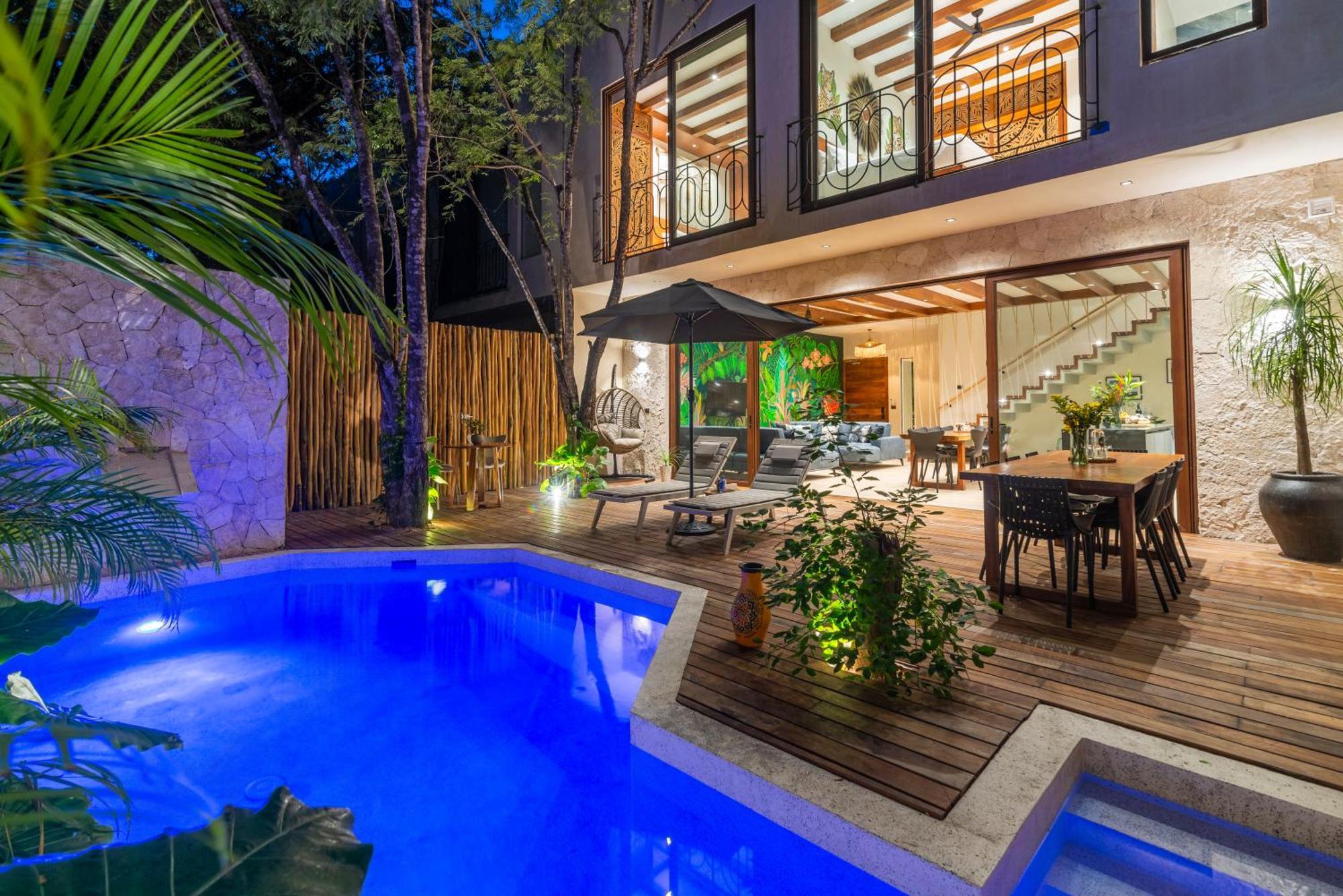 El Rey Loro - Lux 4 Bed Villa @Bluedeertulum Eksteriør billede